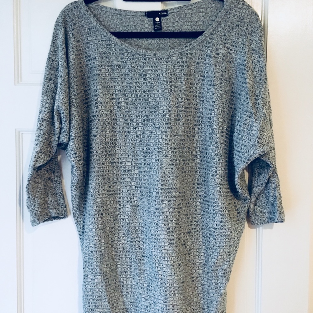 Aqua Gray Top